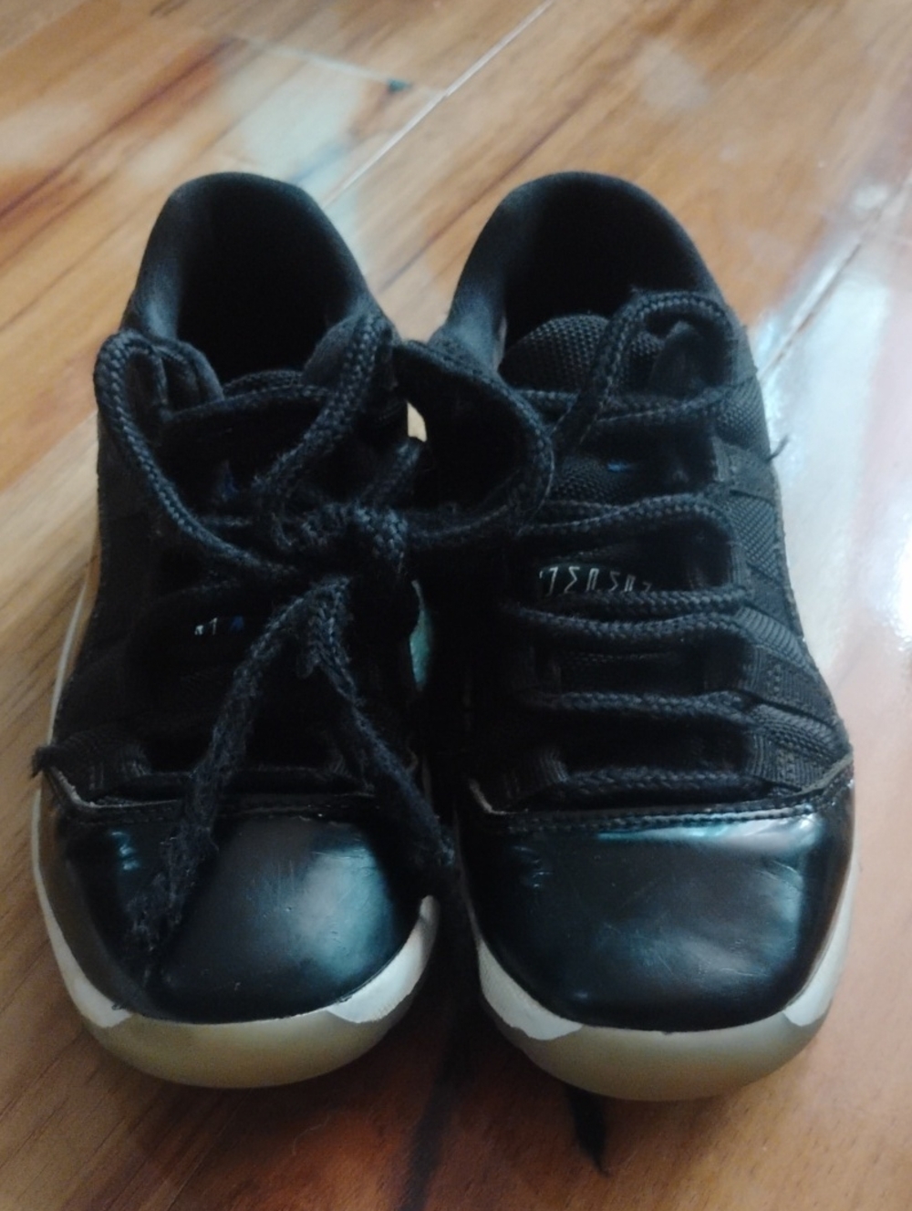 Jordan Kids Black and White Low-Top Sneakers
